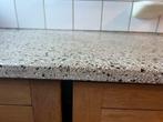 Granieten Keukenblad - 3 meter, Huis en Inrichting, Keuken | Keukenelementen, Ophalen, Gebruikt, 200 cm of meer, Grijs