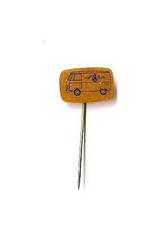 blikken auto speldje BZ met VW Volkswagen bus, Ophalen of Verzenden, Gebruikt, Overige onderwerpen, Speldje of Pin