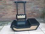 Antiek houten duwslee, Kinderen en Baby's, Speelgoed | Buiten | Sleeën, Ophalen, Rugleuning, Gebruikt, Hout