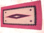 Nieuwe kokosmat  deurmat 104 x 55 met gekleurd patroon rood, Ophalen of Verzenden, Nieuw, Kokos, Schoonloopmat