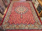Vintage handgeknoopt perzisch tapijt kashan 376x268, Info@SlatsAntiek.nl, Perzisch, 200 cm of meer, Ophalen of Verzenden