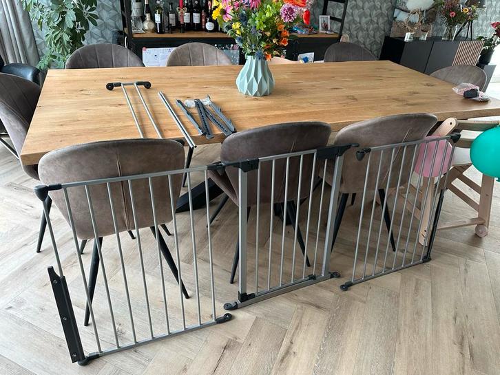 Extra lang Traphekje / kamerafscheiding, Kinderen en Baby's, Traphekjes, Gebruikt, Klemhekje, Metaal of IJzer, 115 cm of meer