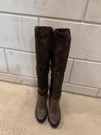 Laarzen dames lerdere/suede, Ophalen of Verzenden, Zo goed als nieuw, Bruin, Hoge laarzen