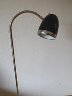 zwart met rvs vloerlamp, Huis en Inrichting, Lampen | Vloerlampen, Ophalen, Gebruikt, 150 tot 200 cm