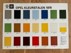 Opel kleuren stalen sheet 1979 oa Kadett C, Boeken, Verzenden, Zo goed als nieuw, Opel