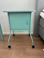 Aquablauw/groen ikea nachtkastje, Huis en Inrichting, Ophalen, Minder dan 45 cm, Metaal of Aluminium, 55 tot 70 cm