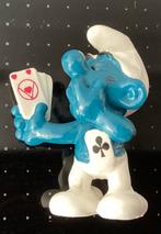 Zeer mooie kaartende smurf,1978,Peyo Hong Kong,Schleigh, Verzamelen, Ophalen, Zo goed als nieuw