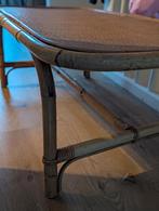 Rotan bamboe salontafel / tafel, Ophalen, 50 tot 100 cm, 50 tot 100 cm, Zo goed als nieuw