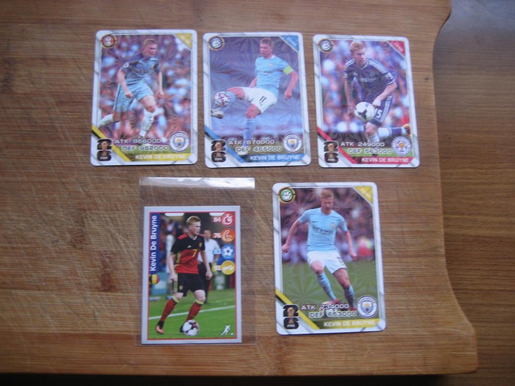 kevin de bruyne voetbal plaatjes, Ophalen of Verzenden, Zo goed als nieuw, Meerdere plaatjes