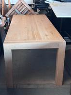 Massieve eiken houten tafel, Ophalen, 200 cm of meer, 50 tot 100 cm, Zo goed als nieuw