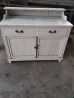 Kastje / commode/ marmer blad, spiegel. Gratis, Ophalen of Verzenden