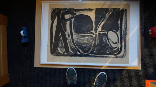Zeefdruk Bram van Velde, Antiek en Kunst, Kunst | Schilderijen | Abstract, Ophalen of Verzenden