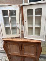 2 stuks Vitrine opzetkasten wandkasten, Huis en Inrichting, Ophalen, Zo goed als nieuw, 25 tot 50 cm