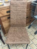Leren eetkamer stoel, Huis en Inrichting, Stoelen, Ophalen, Bruin, Leer, X