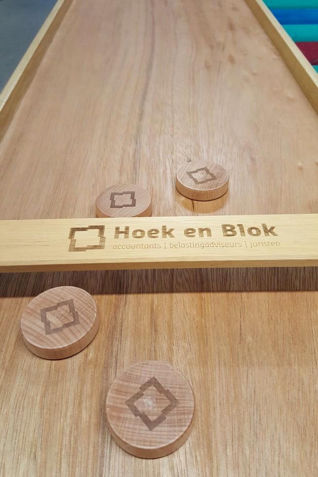 Heemskerk Sjoelbak HS-30 (gepersonaliseerd) Funty, Hobby en Vrije tijd, Gezelschapsspellen | Bordspellen, Nieuw, Ophalen of Verzenden