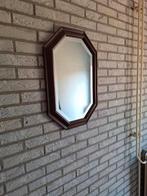 Bruine houten wandspiegel 8 hoekig., Ophalen, Minder dan 50 cm, Zo goed als nieuw, Minder dan 100 cm