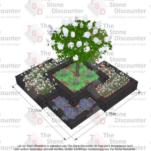 Volledige platenbak bouwpakket, makkelijk zelf te verwerken!, Tuin en Terras, Bloembakken en Plantenbakken, Nieuw, Beton, Tuin