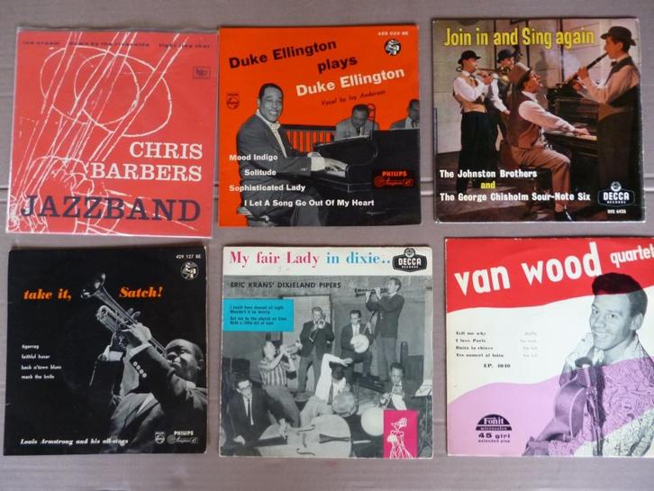 leuke verzameling van 53 x JAZZ singles, Cd's en Dvd's, Vinyl Singles, Single, Jazz en Blues, 7 inch, Ophalen of Verzenden