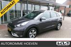 KIA Niro 1.6 Hybrid AutoMaat First Edition Luxe Org. Ned., Leder en Stof, Origineel Nederlands, SUV of Terreinwagen, Zilver of Grijs