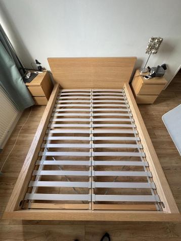 Ikea bed MALM bedonderstel + lattenbodem 140X200 cm - afbeelding 1