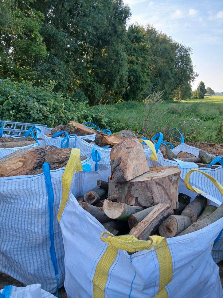 Bigbags brandhout, Tuin en Terras, Haardhout, Blokken, Ophalen