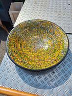 Aardewerk mozaiek schaal, Schaal, Rond, Ophalen of Verzenden, Zo goed als nieuw
