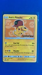 Ash’s Pikachu Promo SM110, Hobby en Vrije tijd, Verzamelkaartspellen | Pokémon, Ophalen of Verzenden, Zo goed als nieuw