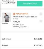 The North Face Jas - Nuptse Retro! 1996, Ophalen of Verzenden, Zo goed als nieuw, Zwart