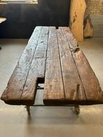 Robuuste tuintafel | 250 x 100 x 7 cm | draglineschot, Gebruikt, Info@woodfarm.nl, 4251NT, Ophalen of Verzenden