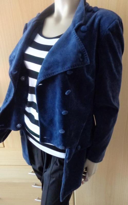 ISLA IBIZA BONITA blauw velours apart jasje maat L, Kleding | Dames, Jasjes, Kostuums en Pakken, Gedragen, Jasje, Maat 42/44 (L)