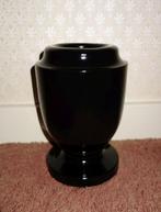 Grafvaas marmer zwart 26 cm, Ophalen