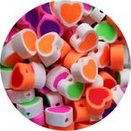 Polymeerkralen hartjes hart vorm omranding heart clay beads, Verzenden, Nieuw, Kraal