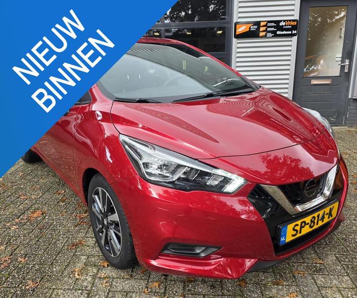 Nissan Micra 0.9 IG-T N-Connecta *NAVI-CAMERA-CRUISECTRL*, Auto's, Nissan, Bedrijf, Te koop, Micra, 360° camera, ABS, Achteruitrijcamera