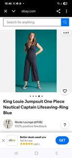 Superleuke jumpsuit king louie maat xl, Kleding | Dames, Jumpsuits, Blauw, Maat 42/44 (L), Ophalen of Verzenden, King Louie