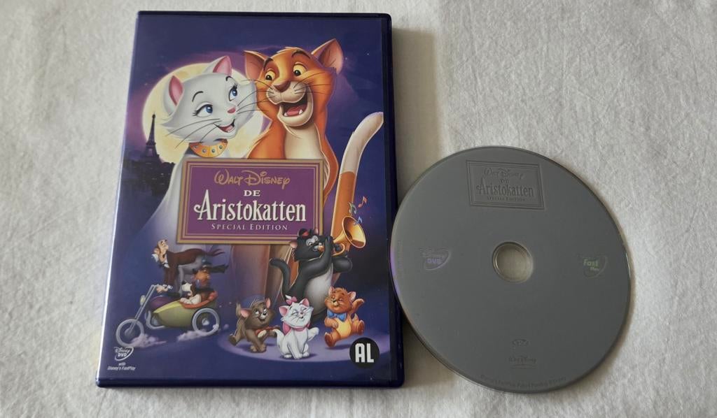 Walt Disney De Aristokatten Dvd Cartoon/Animatie, Alle leeftijden, Ophalen of Verzenden, Zo goed als nieuw, Europees