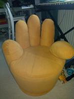 Hand (draai) stoel geel, Ophalen, Overige kleuren, Stof, Eén