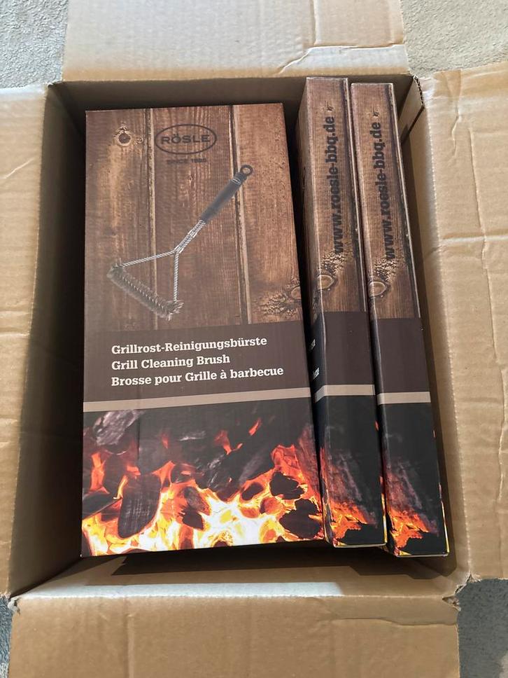 Partij Rösle Grillborstel - Nieuw in doos!, Tuin en Terras, Barbecue-accessoires, Nieuw, Ophalen of Verzenden