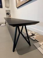 Studio Henk eetkamerbank 280 cm zwart met Butterfly poot, Huis en Inrichting, Ophalen, 250 tot 300 cm, Gebruikt, Minder dan 75 cm