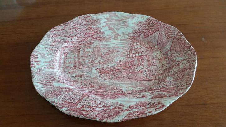 Wedgwood Servies Dickens coaching days – Ovale schaal, Antiek en Kunst, Antiek | Servies los, Ophalen of Verzenden