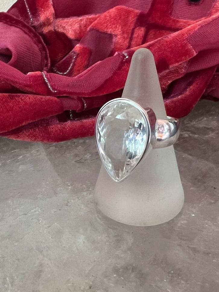 Bergkristal azeztuliet XL hoge trilling beschermt eyecatcher, Sieraden, Tassen en Uiterlijk, Ringen, Nieuw, Dame of Heer, 17 tot 18