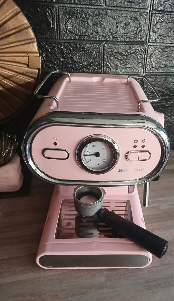 Silvercrest Espresso Apparaat - Roze, Witgoed en Apparatuur, Koffiezetapparaten, Zo goed als nieuw, Gemalen koffie, Espresso apparaat