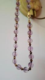 ketting van Amethist, Sieraden, Tassen en Uiterlijk, Kettingen, Paars, Ophalen of Verzenden, Zo goed als nieuw, Steen of Mineraal