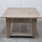 Eikenhouten Havezathe Salontafel 70x70 met lade, Ophalen, 50 tot 100 cm, Havezathe, Nieuw