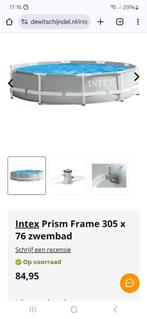 Intex prism frame zwembad met pomp overkapping NIEUW/ ZGAN, Ophalen, Minder dan 80 cm, Rond, Opzetzwembad