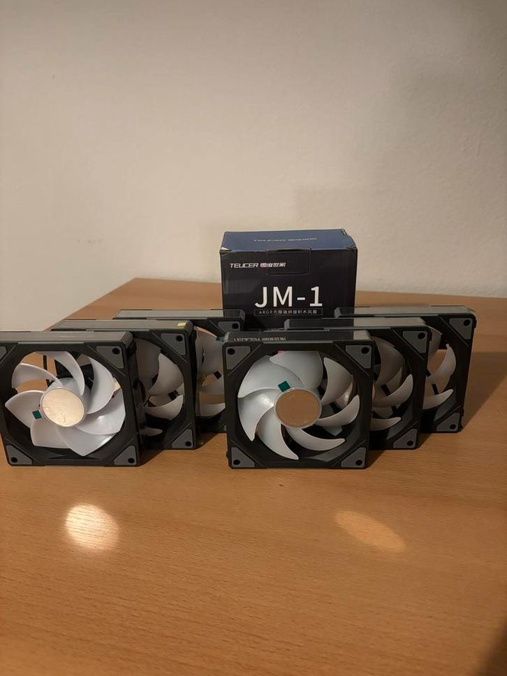 Teucer JM-1 A-RGB Fans (6x) - Perfect voor PC build!, Computers en Software, Computerkoelers, Zo goed als nieuw, Luchtkoeling