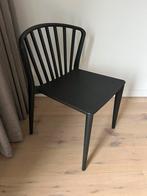 Stoel Zwart Modern spijlen stoel kunststof Loods 5, Ophalen, Kunststof, Gebruikt, Zwart
