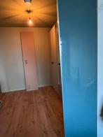 Blauwe hoogglans Pax deur 229x50 met zilveren greep, Huis en Inrichting, Kasten | Kledingkasten, Ophalen, Kunststof, Gebruikt