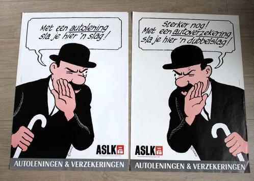 Hergé Kuifje 2 posters Jansen en Janssen 75x53 cm - jaren 90, Verzamelen, Stripfiguren, Zo goed als nieuw, Beeldje of Figuurtje