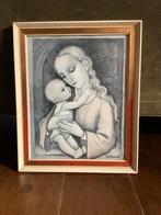 Liefelijk schilderij ❤️ Maria met kind M.J. Hummel, Antiek en Kunst, Antiek | Religie, Ophalen of Verzenden