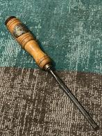 Vintage Nooitgedagt  7 mmSteekbeitel met Houten Handvat, Antiek en Kunst, Ophalen of Verzenden